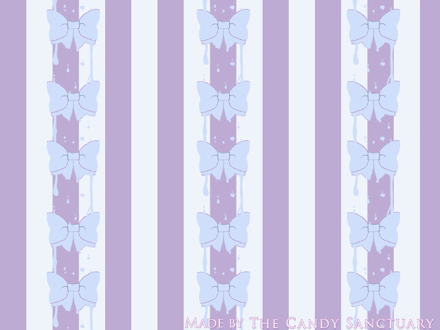 Purple white striped wallpaper bow free wallpaper - medium preview image