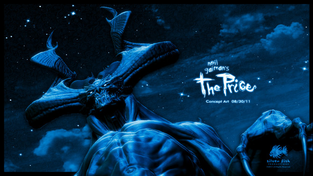 Blue alien horns skull price free wallpaper - medium preview image