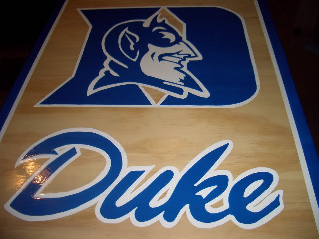 Wooden sign duke logo side free wallpaper - medium preview image