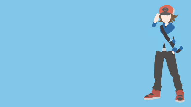 Person hat backpack blue background #2 free wallpaper - medium preview image