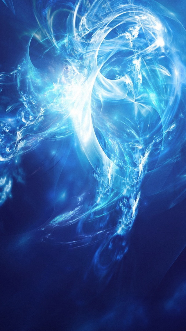 Blue abstract background swirly design #3 free wallpaper - medium preview image