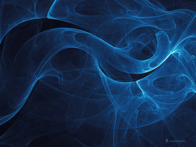 Blue abstract background wavy black #2 free wallpaper - medium preview image