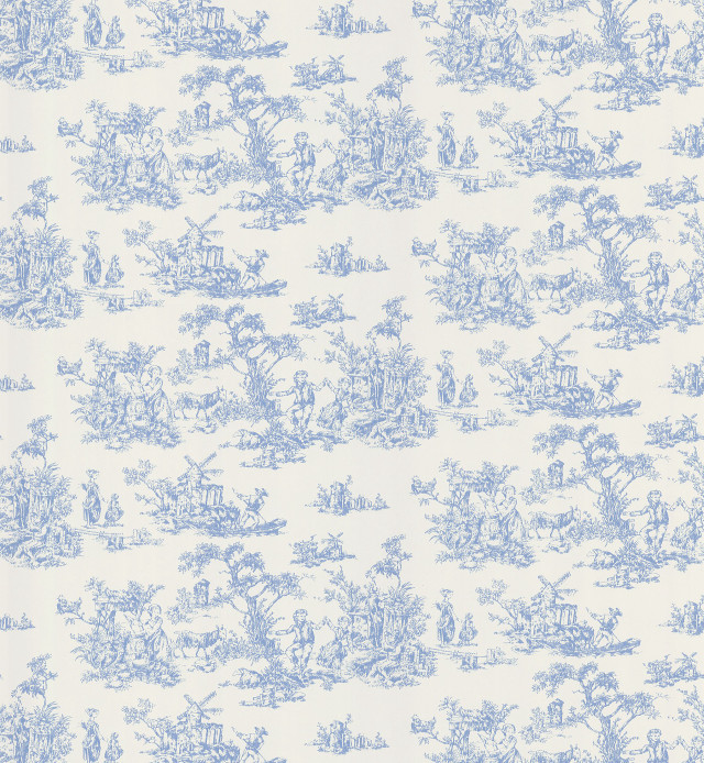 Blue white wallpaper animals trees free wallpaper - medium preview image
