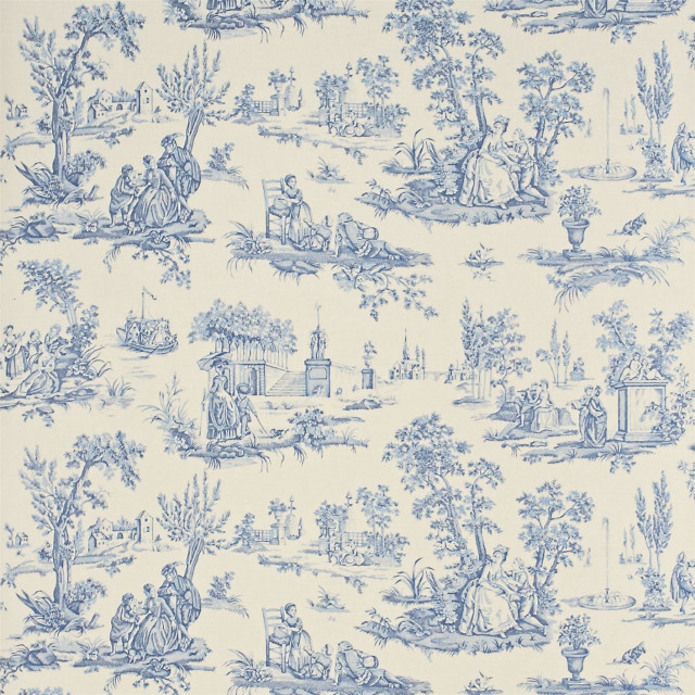 Blue white wallpaper trees people free wallpaper - medium preview image