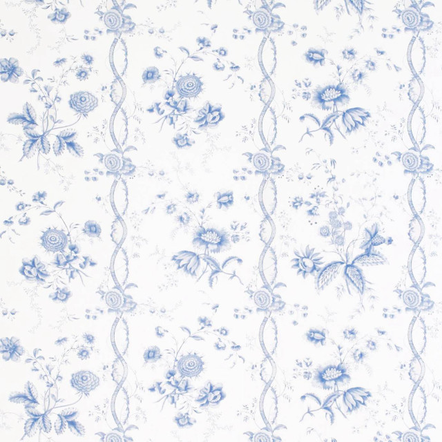 Blue white rococo floral vines free wallpaper - medium preview image