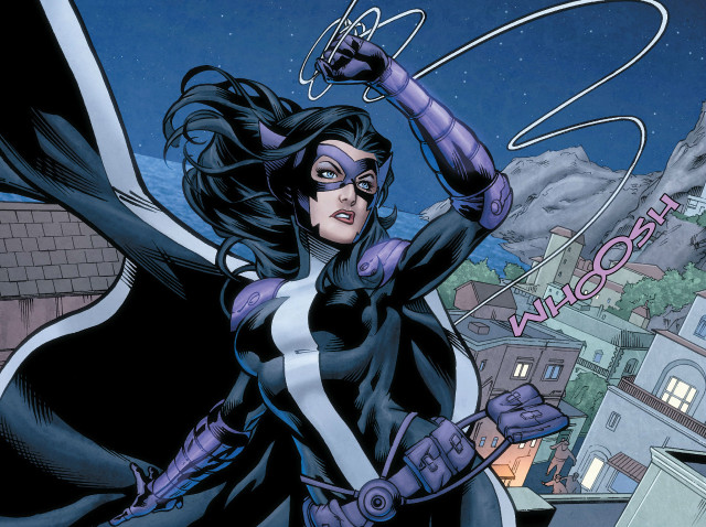 Woman black white costume bat free wallpaper - medium preview image