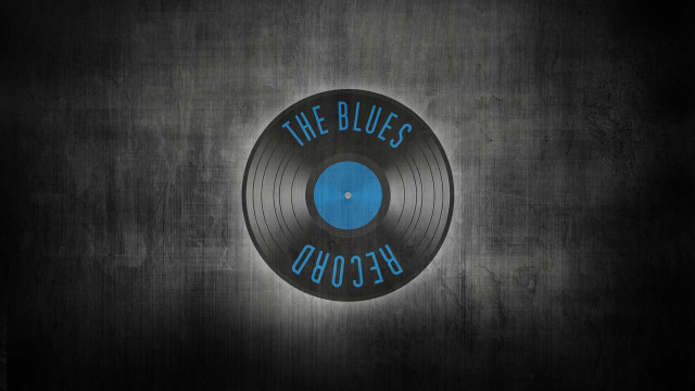 Blues record blue black background free wallpaper - medium preview image