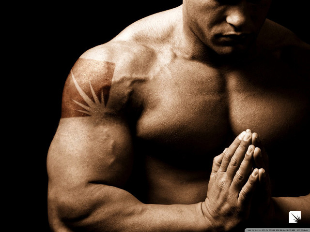 Man cross hands together holding free wallpaper - medium preview image