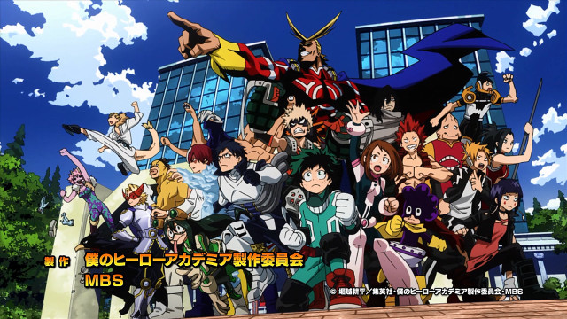 Anime characters group photo building #4 free wallpaper - medium preview image