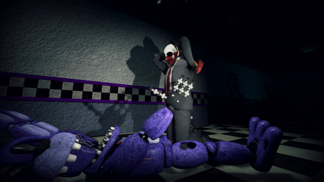 Creepy clown purple monster checkered free wallpaper - medium preview image