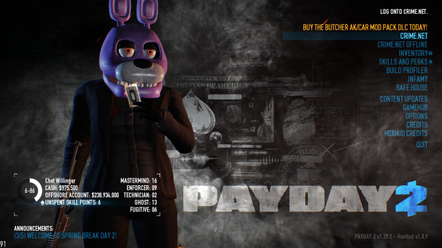 Rabbit holding gun dark room free wallpaper - medium preview image