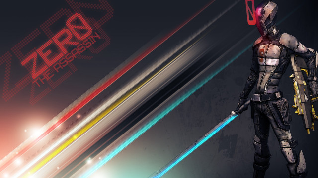 Futuristic man suit gun sword free wallpaper - medium preview image