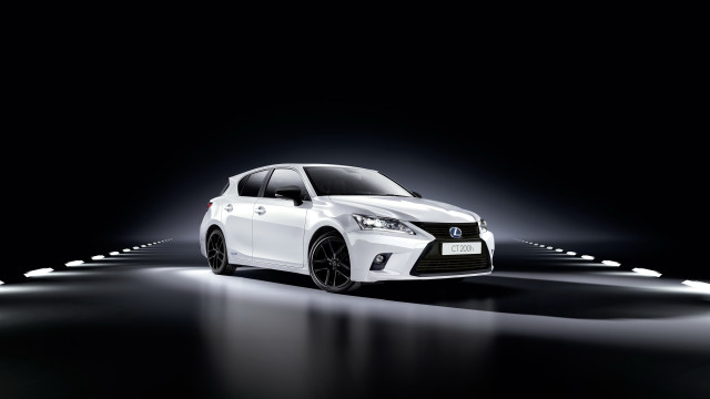 White car dark spot lights free wallpaper - medium preview image