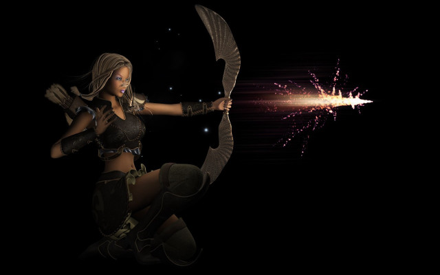 Woman bird firework fantasy armor free wallpaper - medium preview image