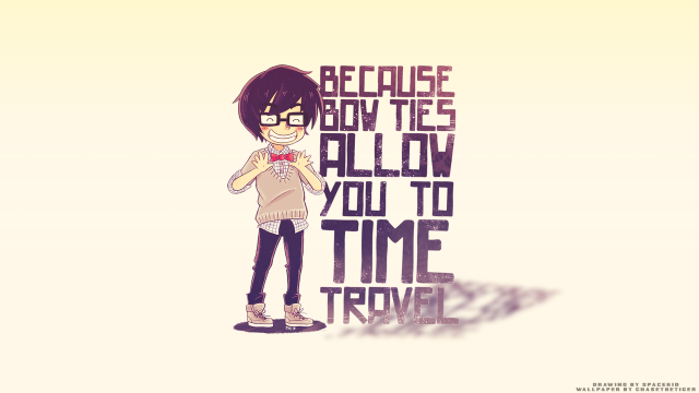 Cartoon character glasses bow tie free wallpaper - medium preview image