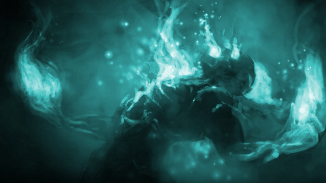 Blue flame man cave water free wallpaper - medium preview image
