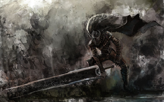 Man sword storm water sky free wallpaper - medium preview image