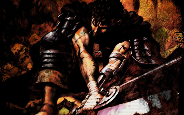 Man sword demon painting artwork #2 free wallpaper - medium preview image
