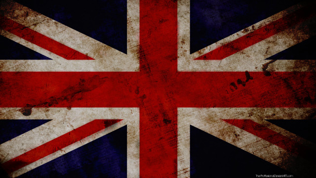 Grungy british flag faded edge free wallpaper - medium preview image
