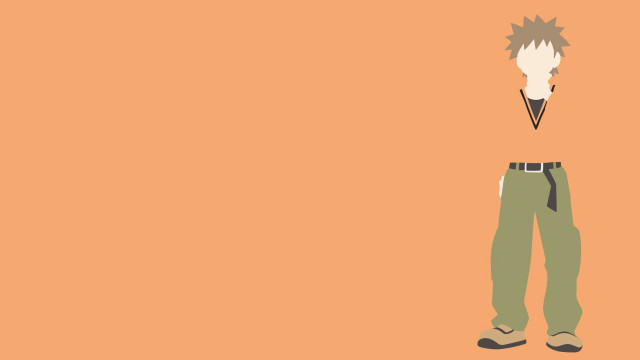 Man tie pants orange background free wallpaper - medium preview image