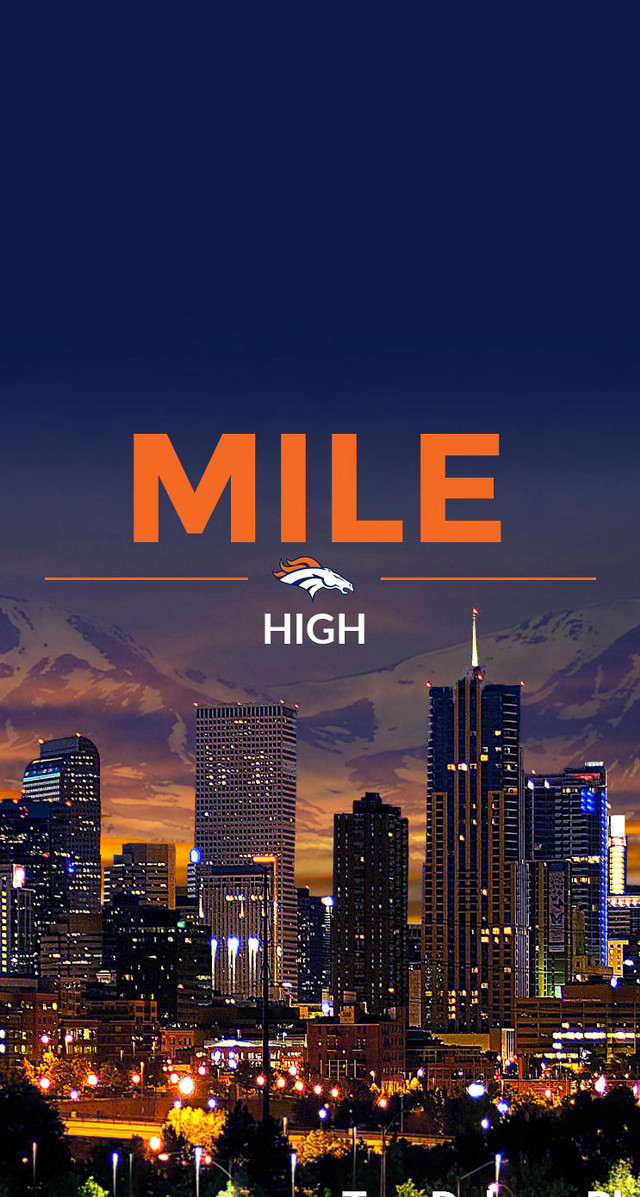 City skyline mile high orange free wallpaper - medium preview image