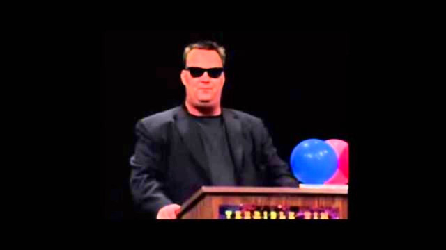 Man suit sunglasses podium balloons free wallpaper - medium preview image