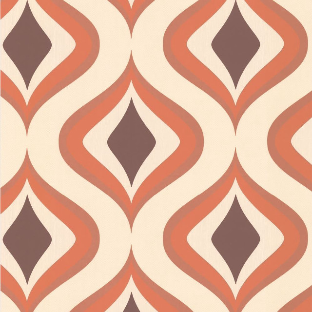 Wavy brown orange wallpaper white free wallpaper - medium preview image