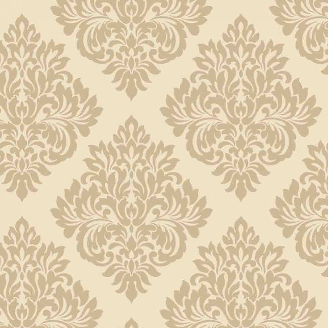 Beige white wallpaper floral design #3 free wallpaper - medium preview image