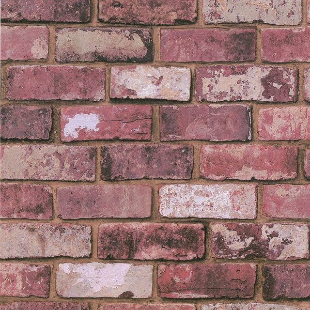 Brick wall red white paint free wallpaper - medium preview image