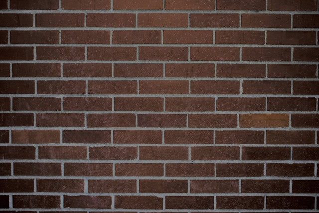 Red brick wall white clock #3 free wallpaper - medium preview image
