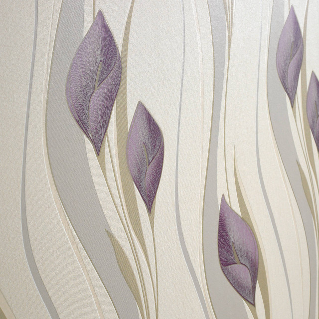 Purple flowers wall white background free wallpaper - medium preview image