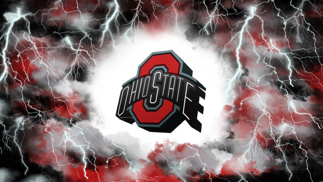 Ohio logo lightning red white #2 free wallpaper - medium preview image