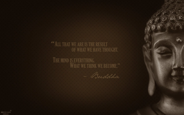 Buddha statue quote inscription peace free wallpaper - medium preview image