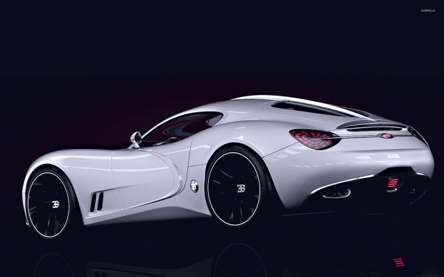 White sports car red light #4 free wallpaper - medium preview image