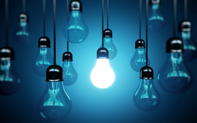 Hanging light bulbs ceiling group free wallpaper - medium preview image