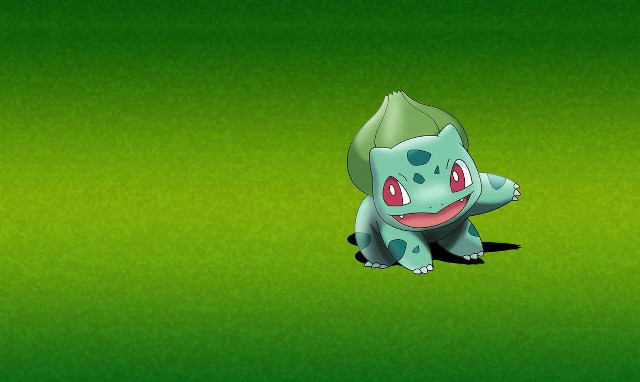 Cartoon pokemon green background smile free wallpaper - medium preview image