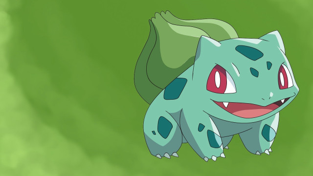 Cartoon green tail red eye free wallpaper - medium preview image