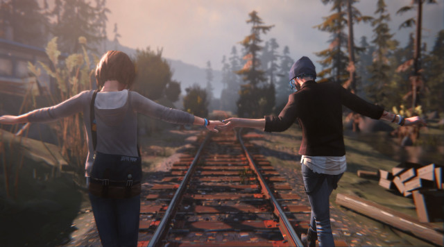 Train hands outdoors sunset blurry free wallpaper - medium preview image