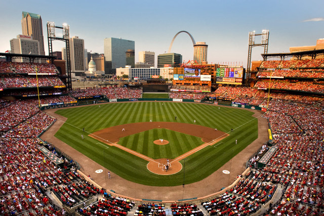 Baseball stadium crowd stands arch free wallpaper - medium preview image