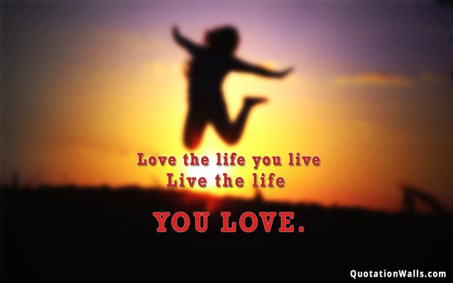 Silhouette jumping sunset quote image free wallpaper - medium preview image