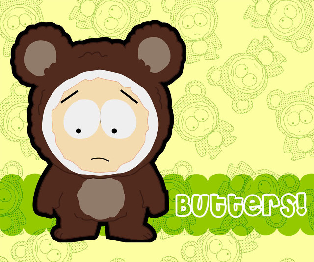 Sad cartoon bear green background free wallpaper - medium preview image