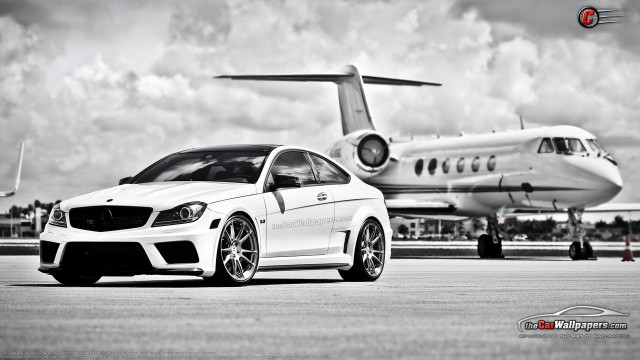 White car parked jet airliner free wallpaper - medium preview image