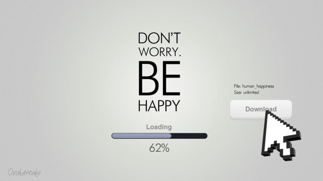 Computer mouse clicking dont worry free wallpaper - medium preview image