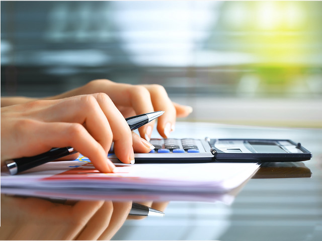 Calculator pen writing paper person free wallpaper - medium preview image
