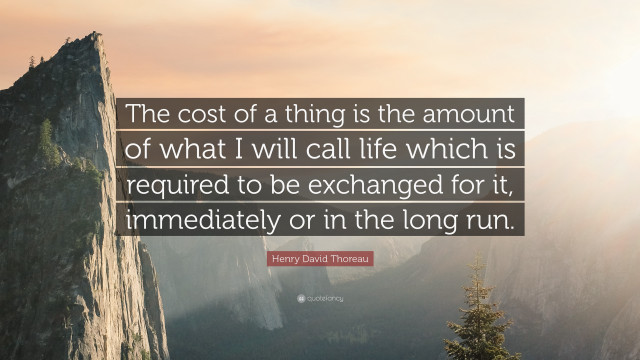 Cost of a thing life free wallpaper - medium preview image