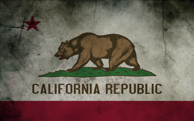 Grungy flag bear california republic #2 free wallpaper - medium preview image
