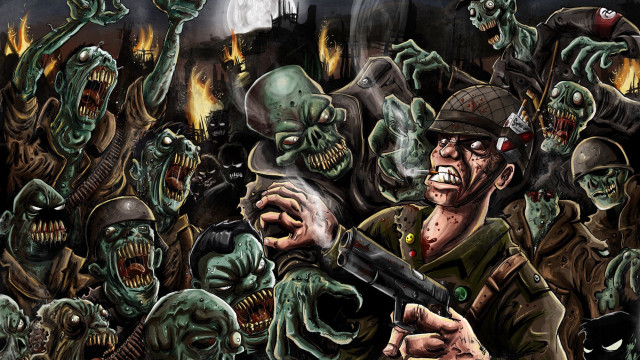 Zombies with guns man with #2 free wallpaper - medium preview image