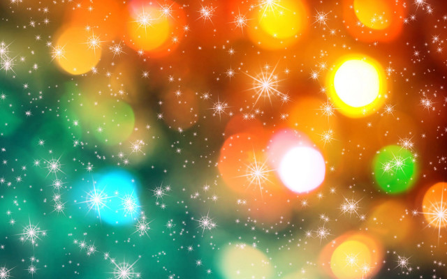 Blurry lights night sky stars free wallpaper - medium preview image