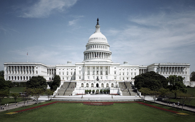 Large white building flag lawn #6 free wallpaper - medium preview image