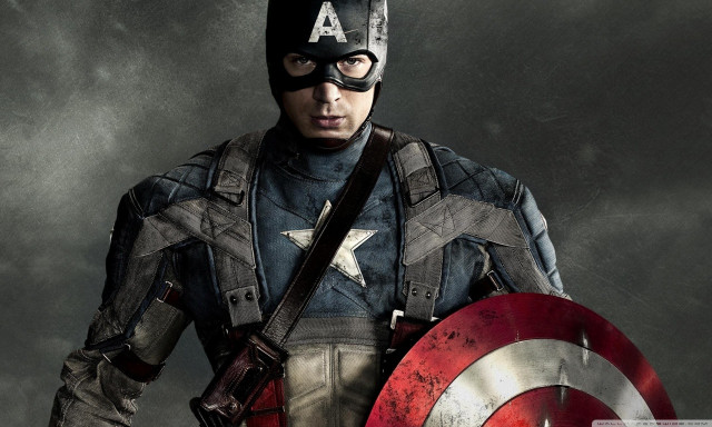 Captain america man shield gun free wallpaper - medium preview image